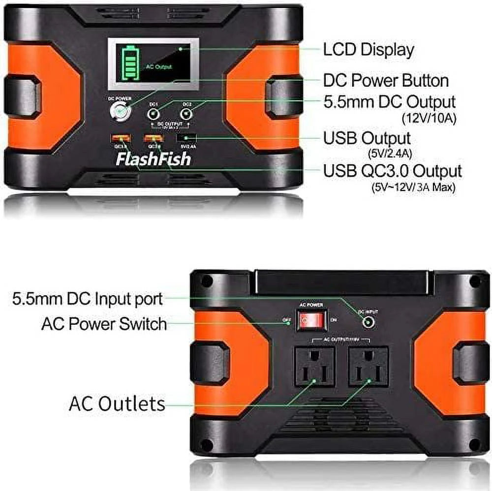 200W Peak Power Station 166Wh Backup X250