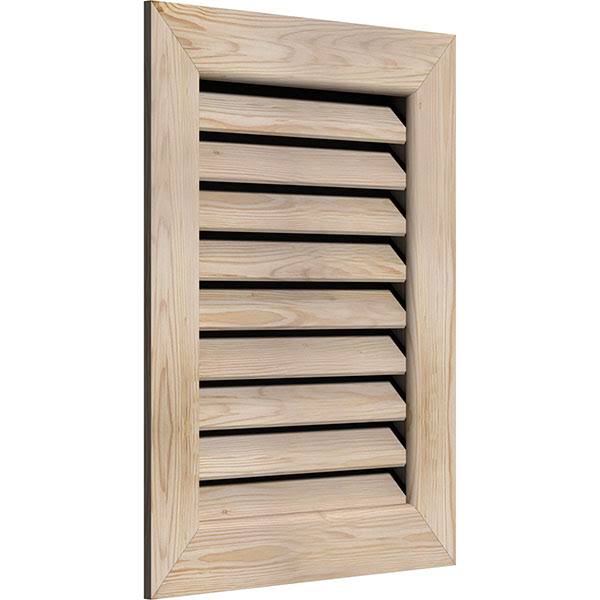 28-in W x 22-in H Vertical Gable Vent Unfinished Smooth Pine L243576