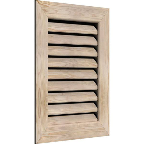 28-in W x 22-in H Vertical Gable Vent Unfinished Smooth Pine L243576
