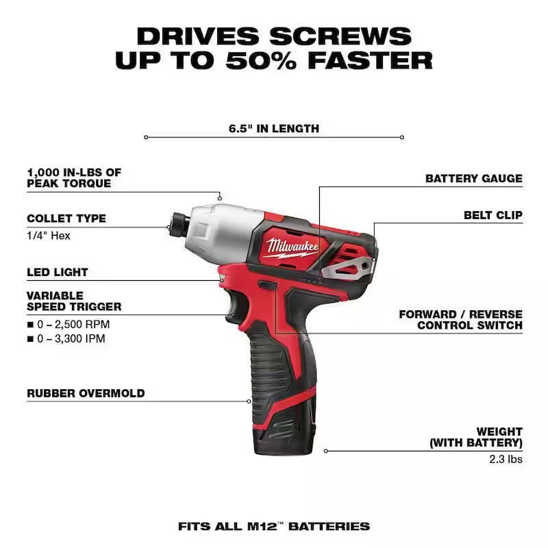 12V Lithium-Ion Cordless Drill Driver/Impact Driver Combo Kit U8826