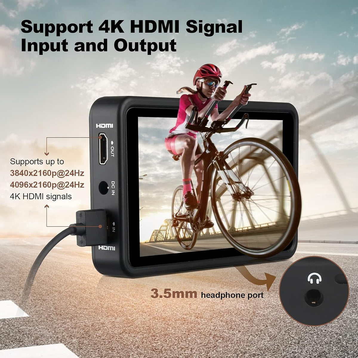 5.5 inch Touch Screen Camera Monitor with HDR K453