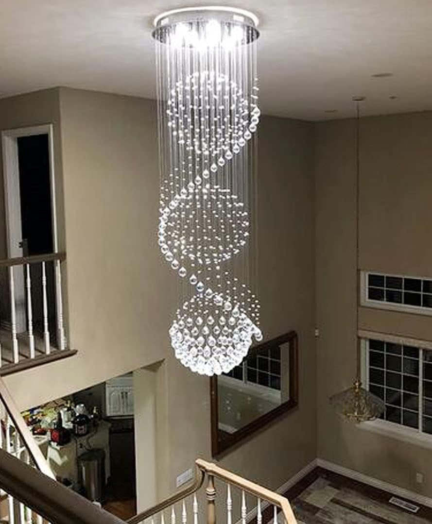 Crystal Raindrop Chandelier LED Bulbs Included P562