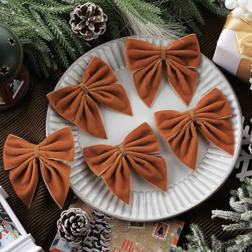 24 Pcs Mini Velvet Bows with Clips B2243