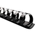 Black 1" 225 Sheet Capacity CombBind Spines M590212