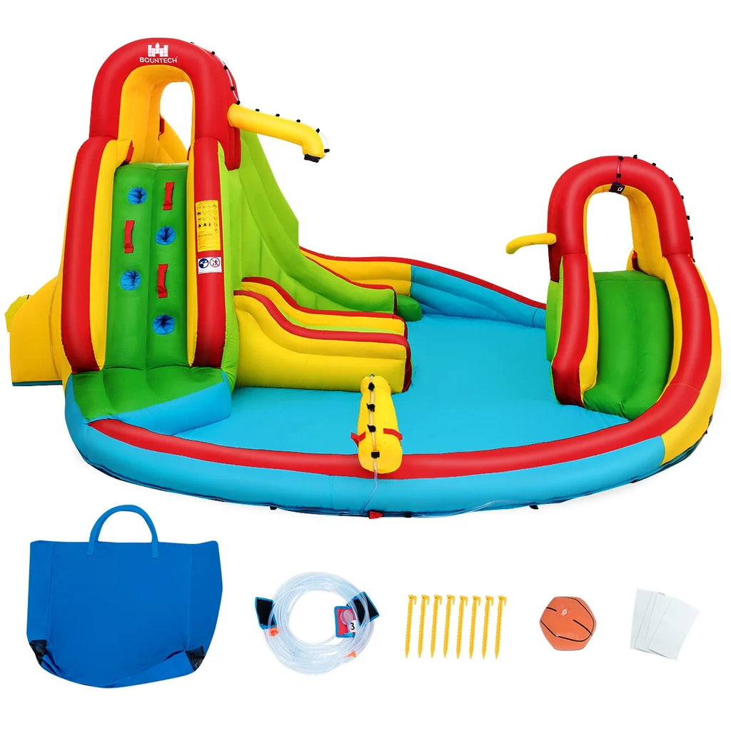 Kids Inflatable Water Slide Park with Splash Pool D451