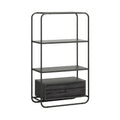 Misted Elm Bookcase with Drawer J551019