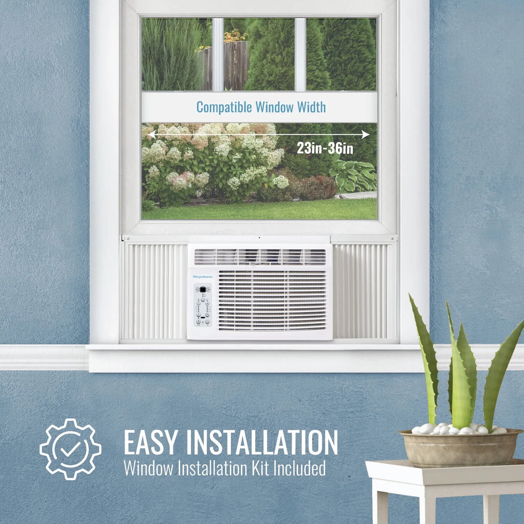 6,000 BTU 115-Volt White Window Air Conditioner R771
