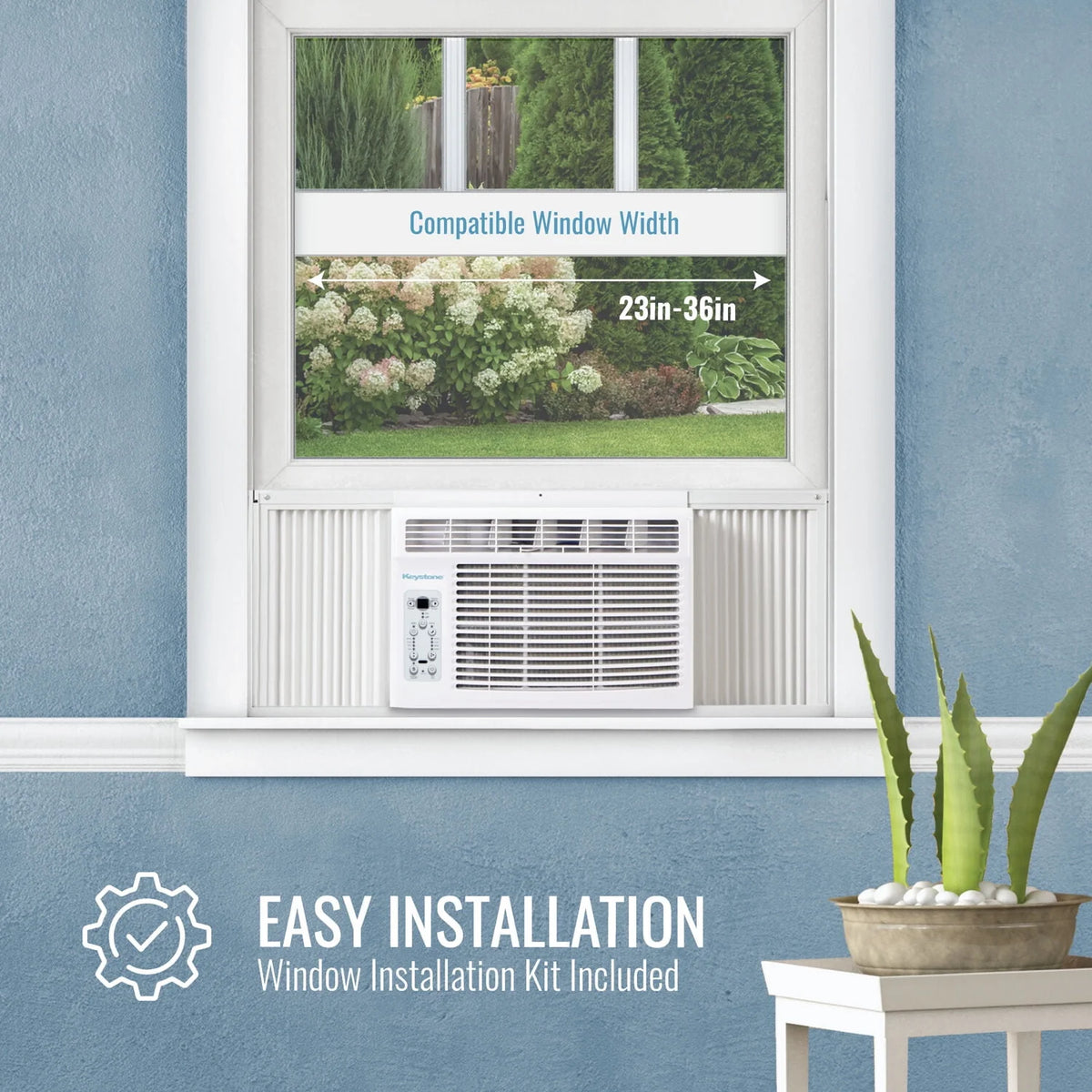 6,000 BTU 115-Volt White Window Air Conditioner R771