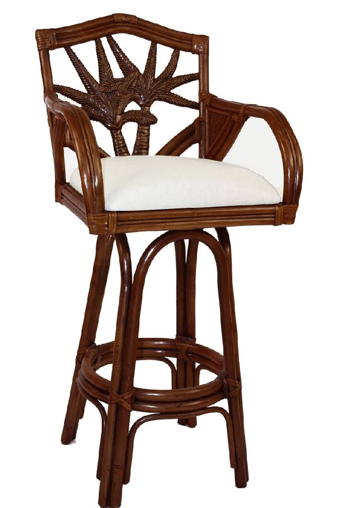 Indoor Swivel Rattan Wicker Barstool J660
