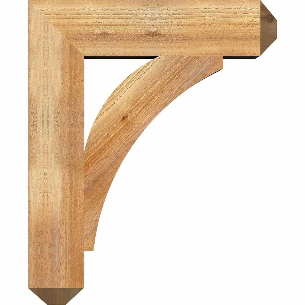 6x22W x 34x22D x 42x22H Thorton Craftsman Rough Sawn BRACKET, Western Red Cedar O3261