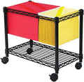 Black Wire Mobile File Cart B2326
