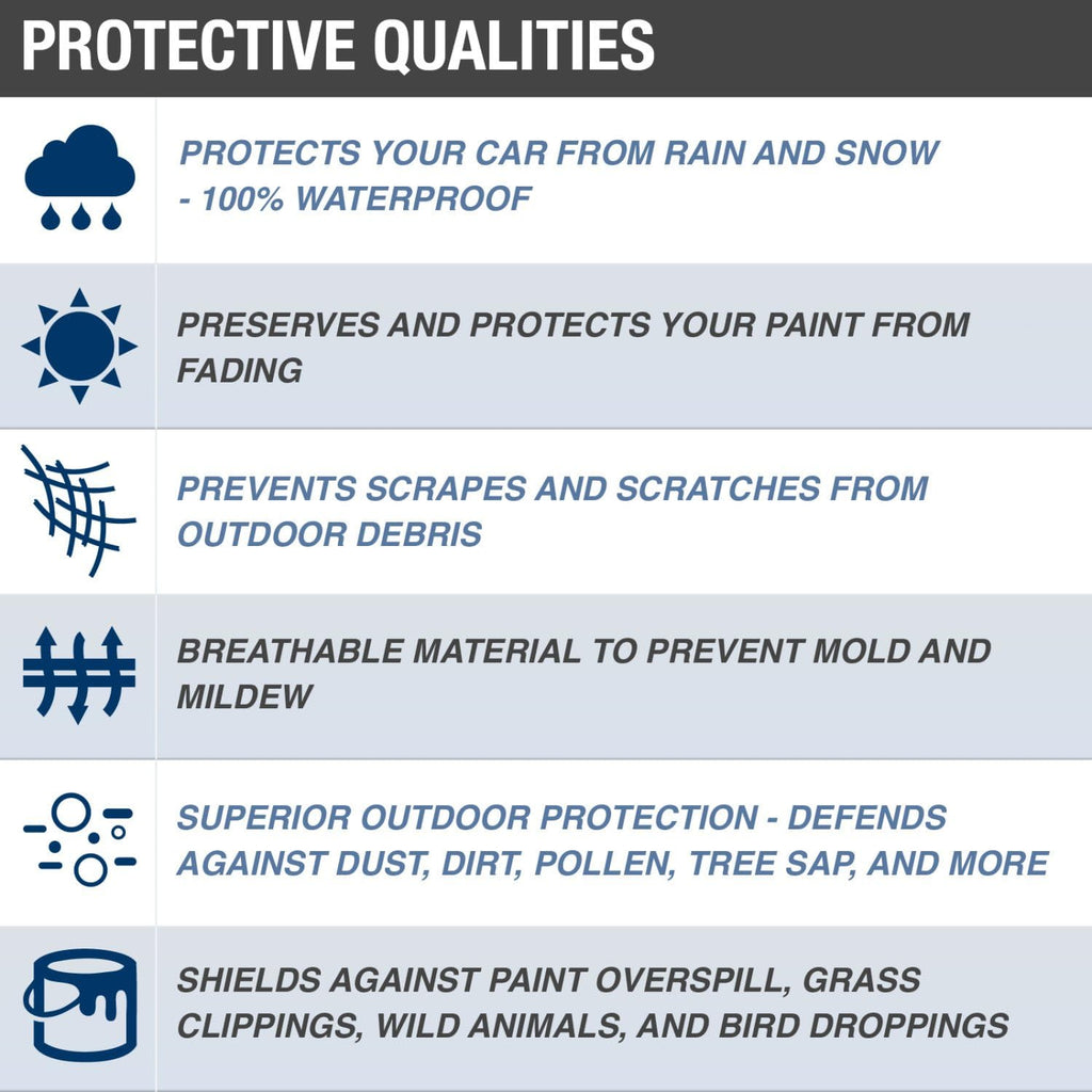 Tan Van Cover, 4 Layer Waterproof Dustproof, Fits Vans up to 216" L x 72" W x 72" H W828