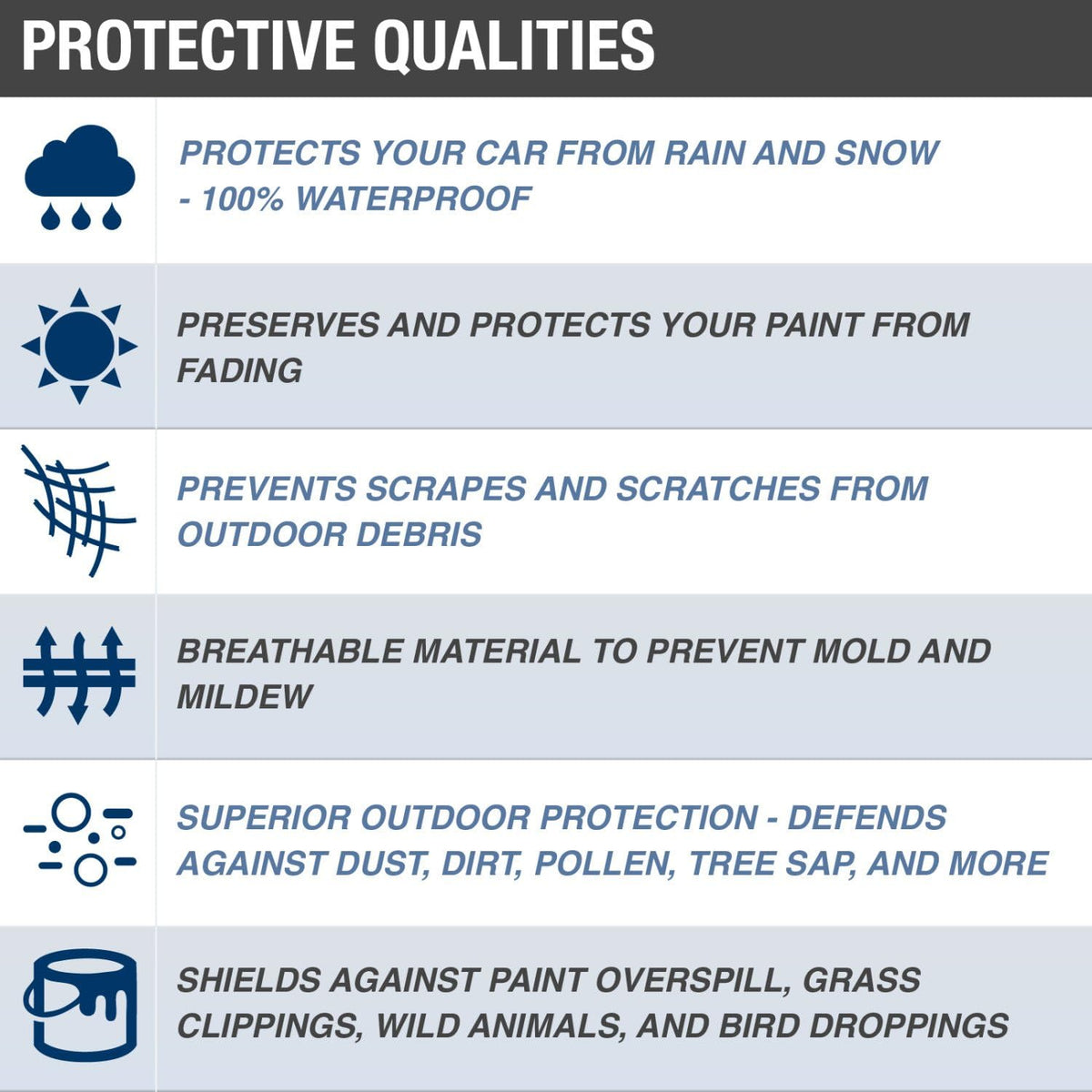 Tan Van Cover, 4 Layer Waterproof Dustproof, Fits Vans up to 216" L x 72" W x 72" H W828