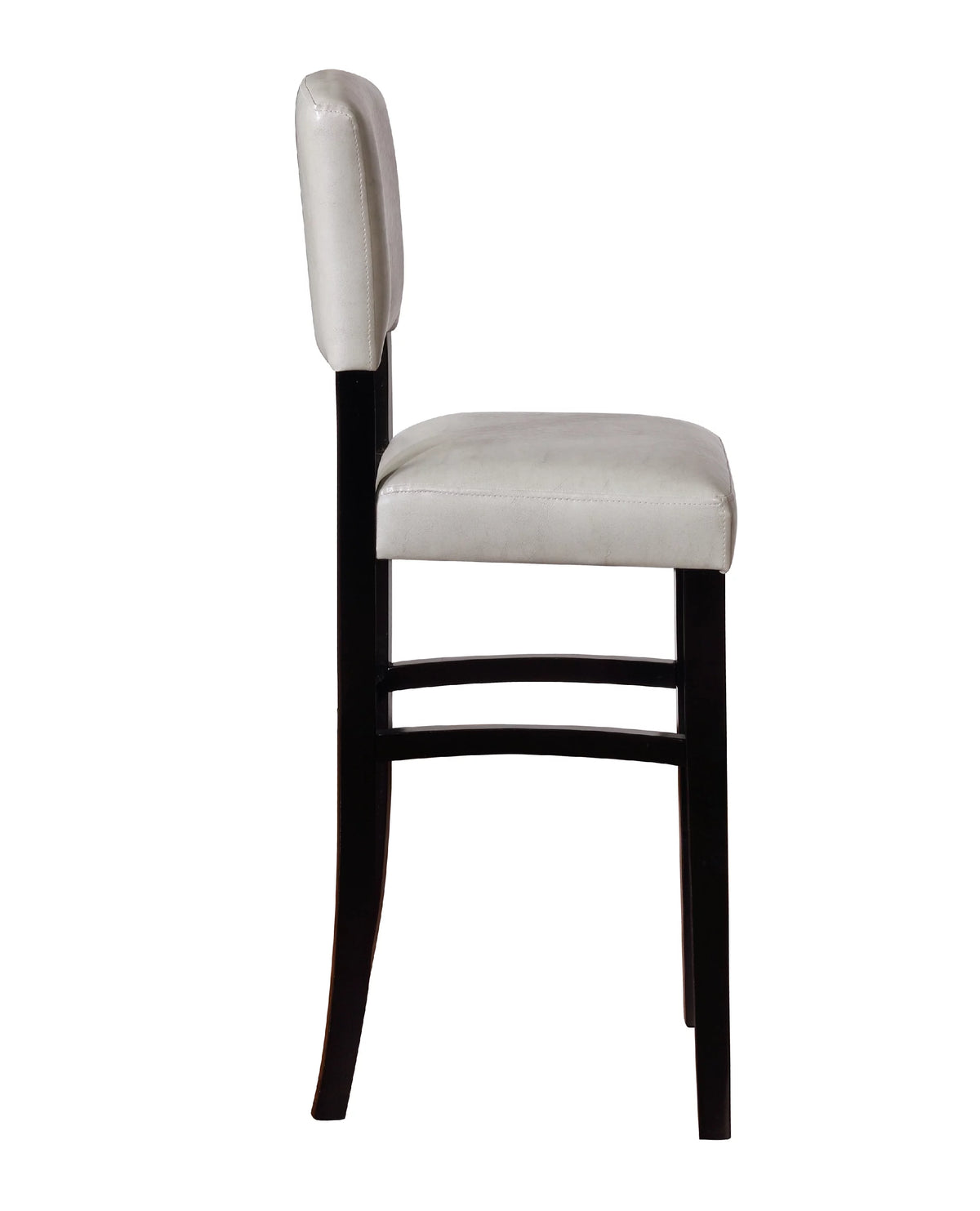 Black Dove Gray Faux Leather Wood Bar Stool D7849