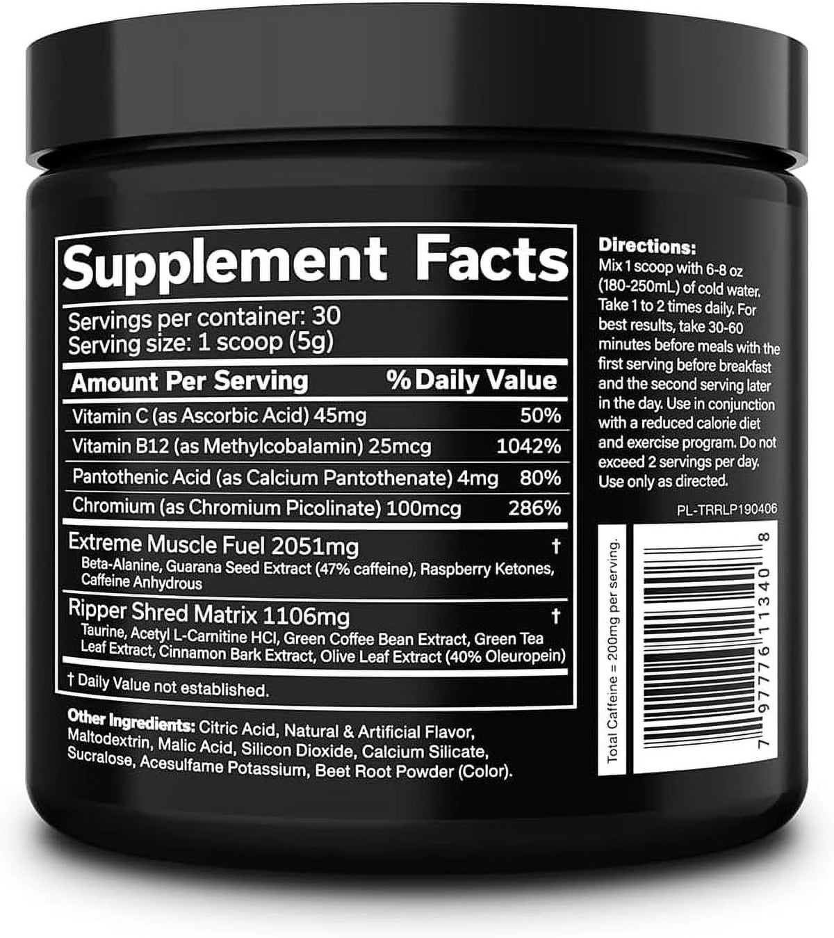 Fat Burner Weight Loss Formula 30 Serves P69633
