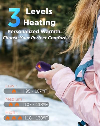 Rechargeable Hand Warmers with Charge Case, 2 Packs 14,000mAh V9097