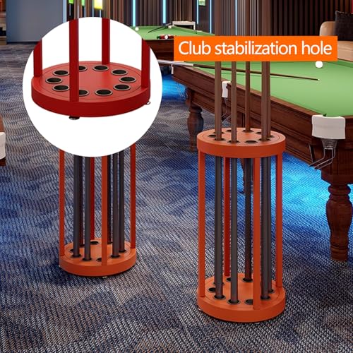 Red 10 Cue Metal Pool Cue Holder Stand X59173