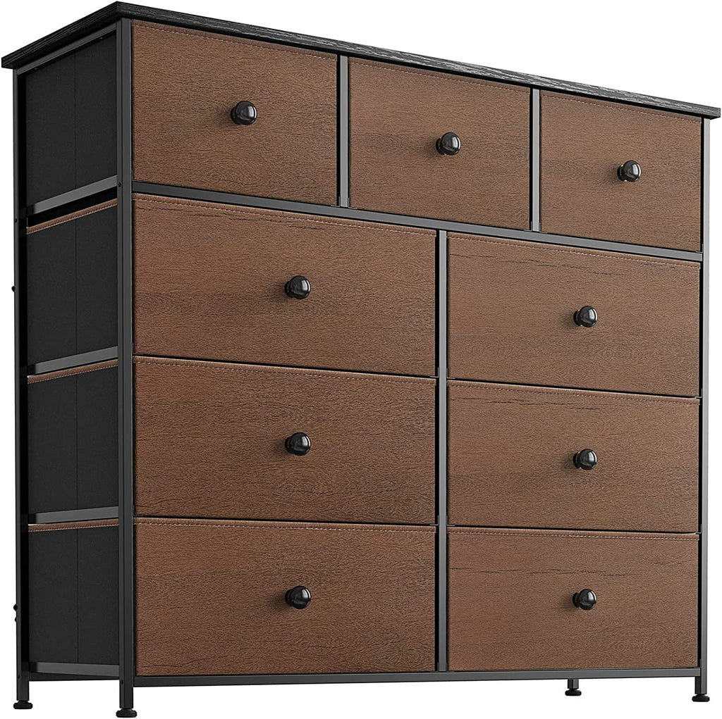 9 Drawer Steel Frame Dresser with Waterproof Top U1794