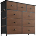 9 Drawer Steel Frame Dresser with Waterproof Top U1794