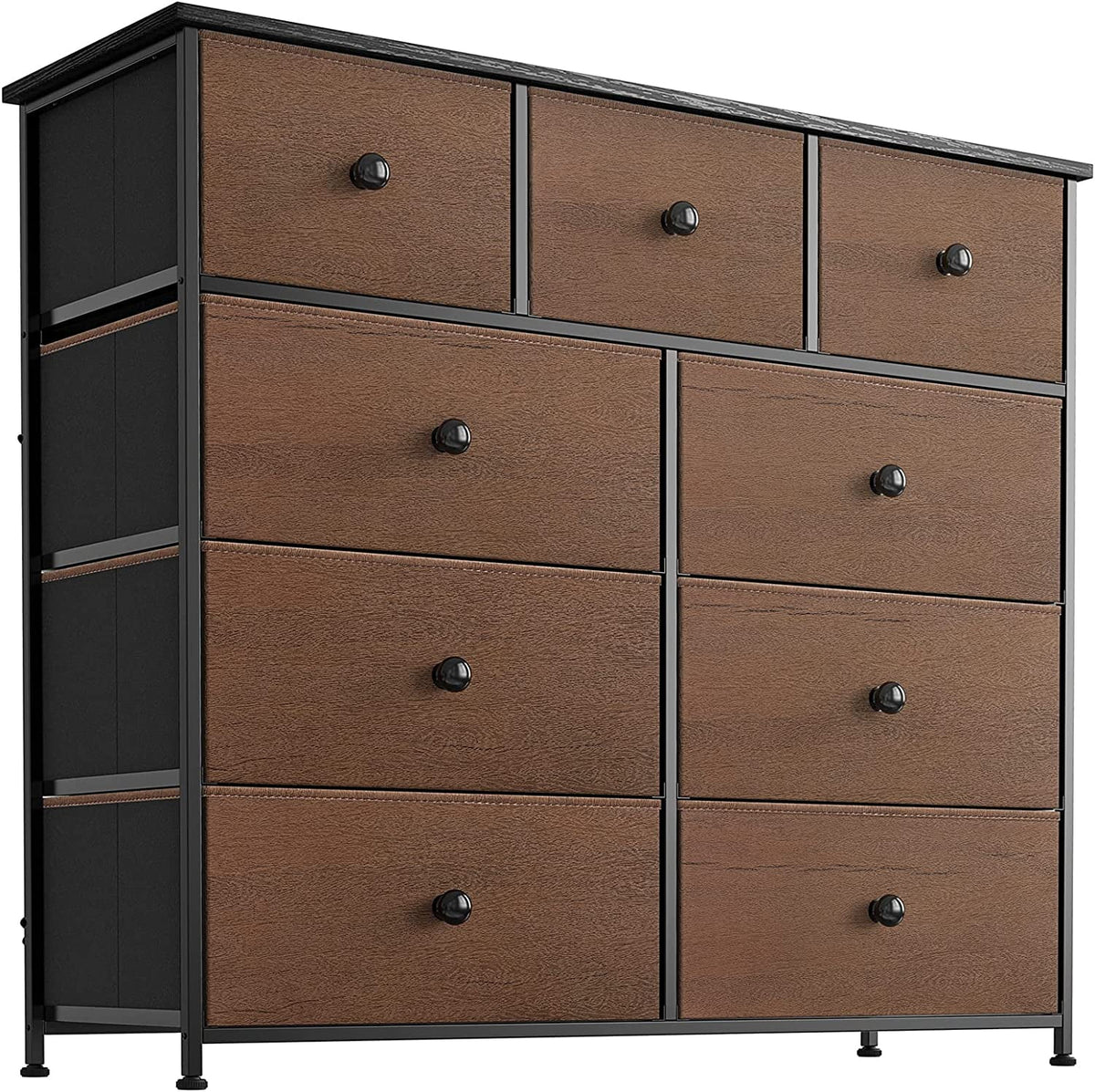9 Drawer Steel Frame Dresser with Waterproof Top U1794