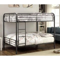 Full Over Full Metal Bunk Bed Black U118719