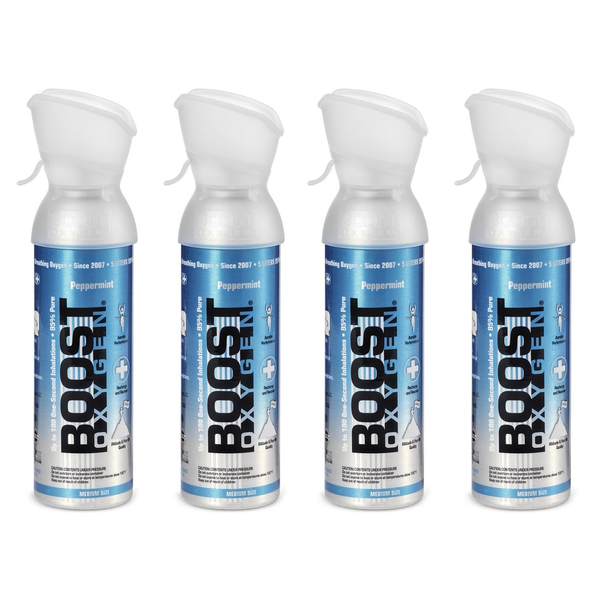 Peppermint 5L Pure Canned Oxygen Canister (4 Pack) O7174