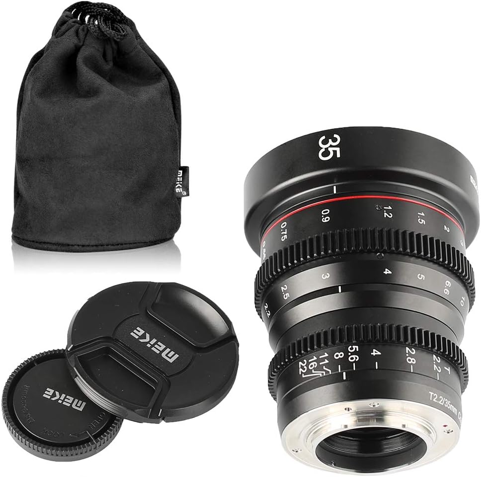 35mm T2.2 Manual Focus Cinema Lens for M43 Mount Cameras A6564