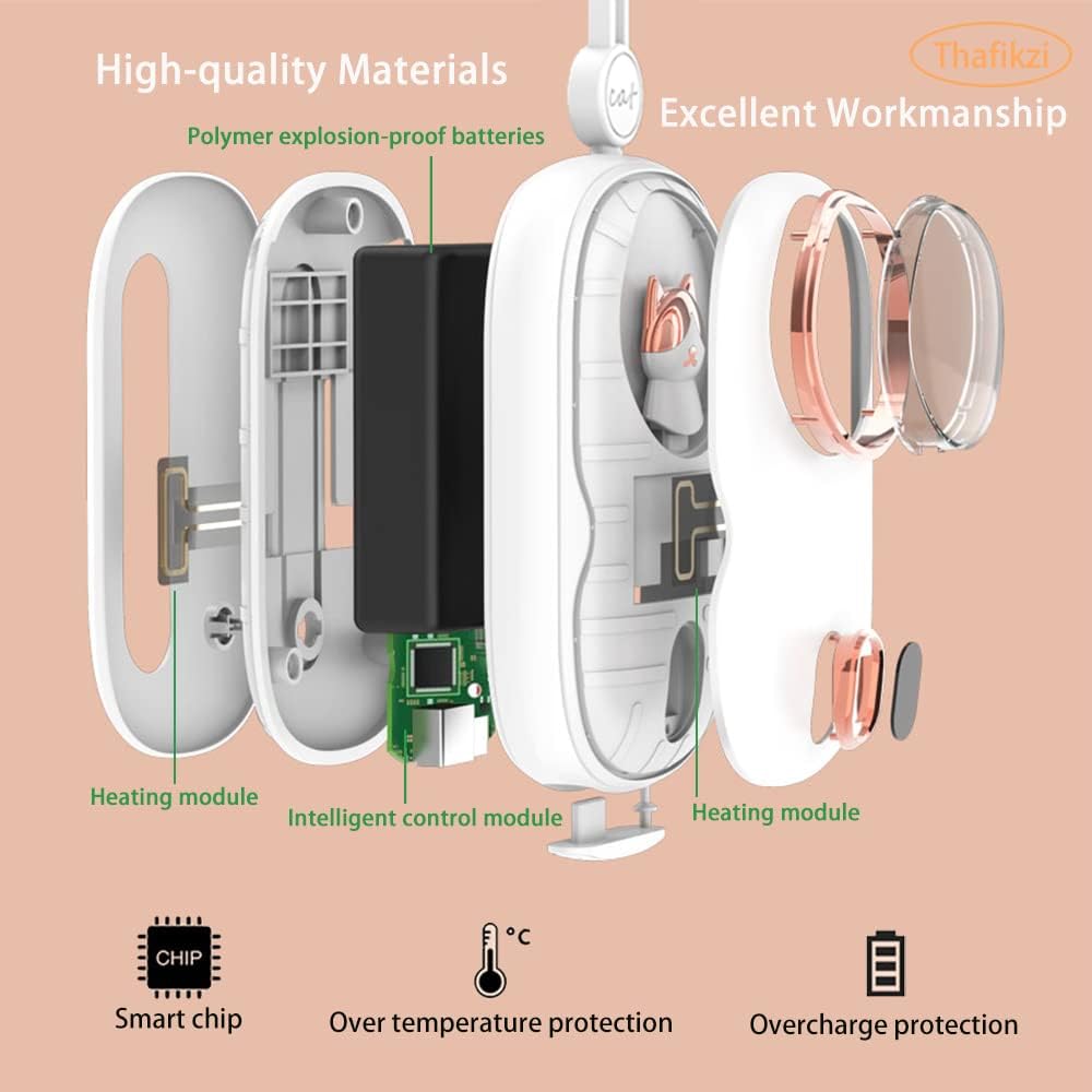 10000mAh Rechargeable Hand Warmer Power Bank with Digital Display P565