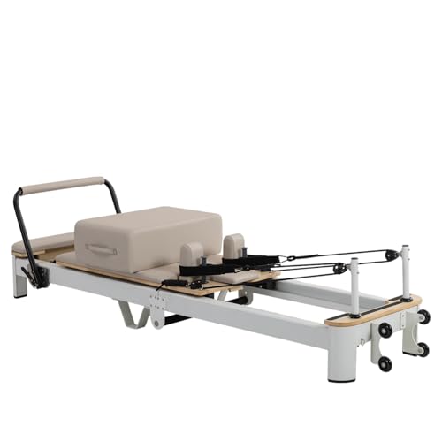 Foldable Aluminum Pilates Reformer Machine with Sitting Box, Jump Board and Springs Z8998