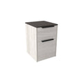 White and Brown File Cabinet F445