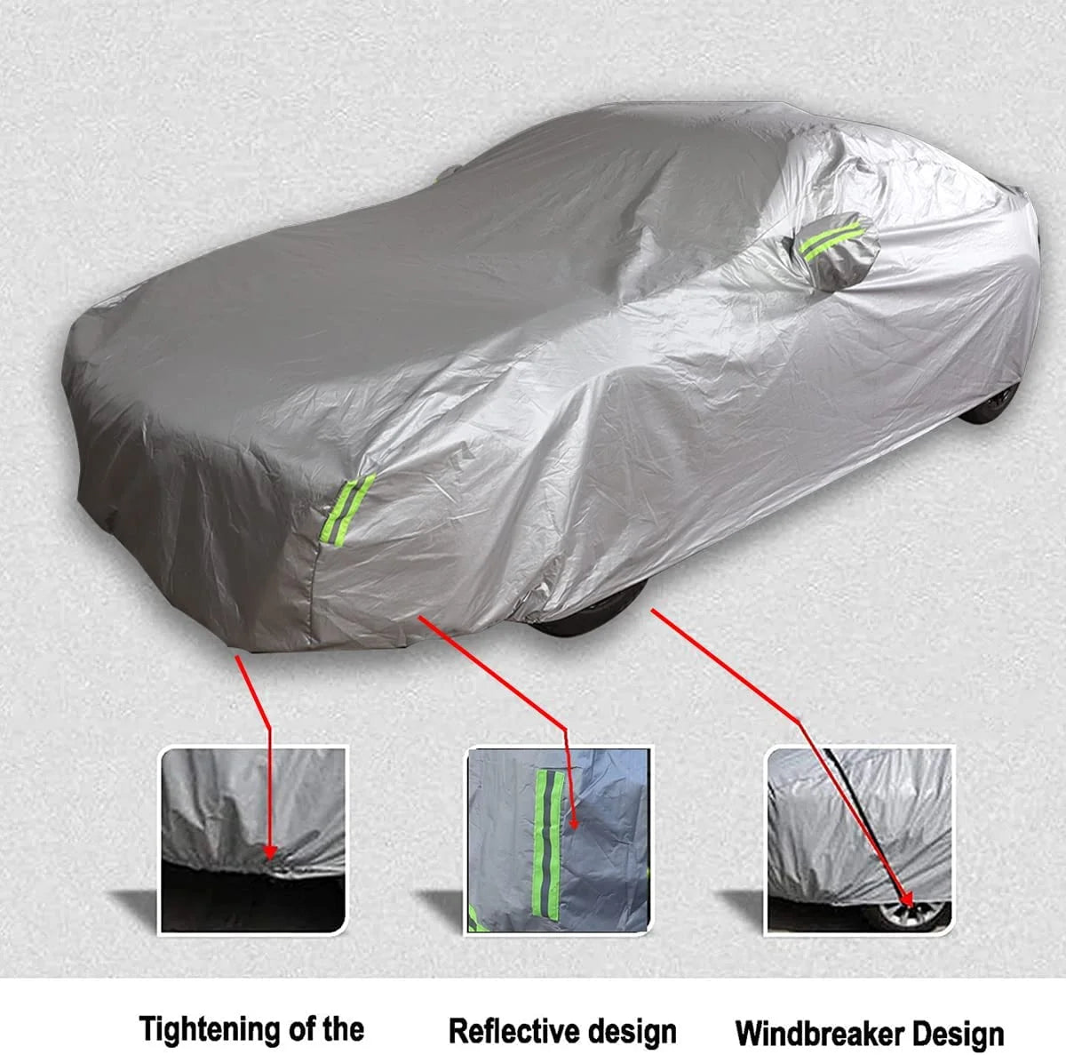 Heavy Duty Weatherproof Full Car Cover T820098