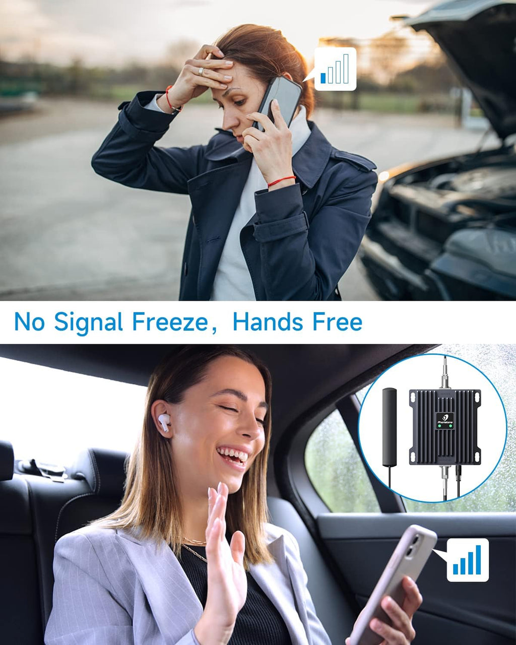 Cell Phone Signal Booster for Cars and SUVs, 5G 4G LTE, Band 12/13/17 Y999