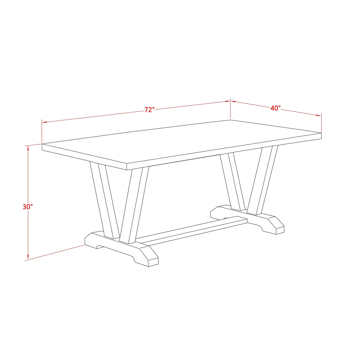 40X72 In Dining Table L60279