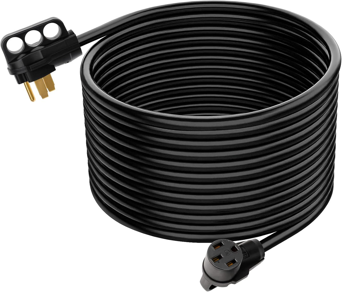 50FT 50AMP RV Extension Cord, 14-50P Male to 14-50R Female, 6/3+8/1 AWG G7745