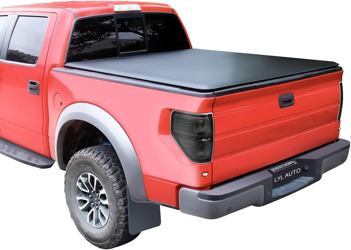 Soft Quad-Fold Truck Tonneau Cover, 5.8 FT Bed B912375