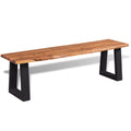 Solid Acacia Wood Bench G33196
