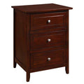 Cappuccino 3 Drawer Nightstand S2941