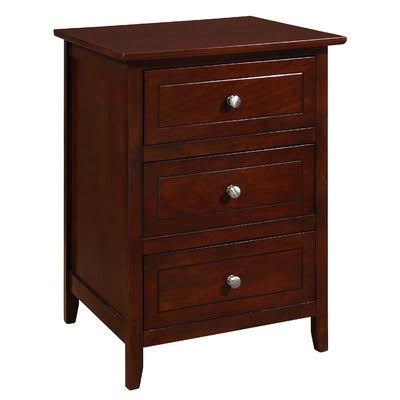 Cappuccino 3 Drawer Nightstand S2941