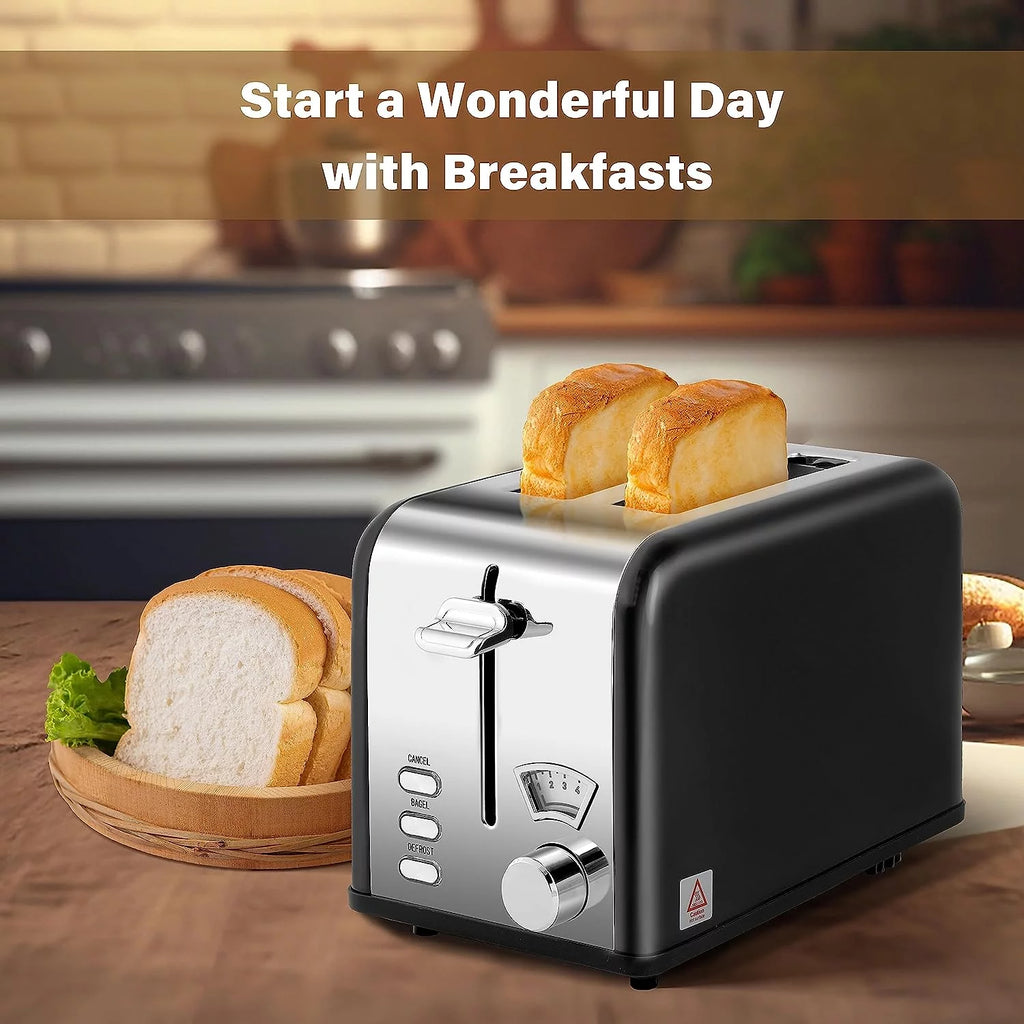 2-Slice Toaster with 1.5 inch Wide Slot, Black X23491