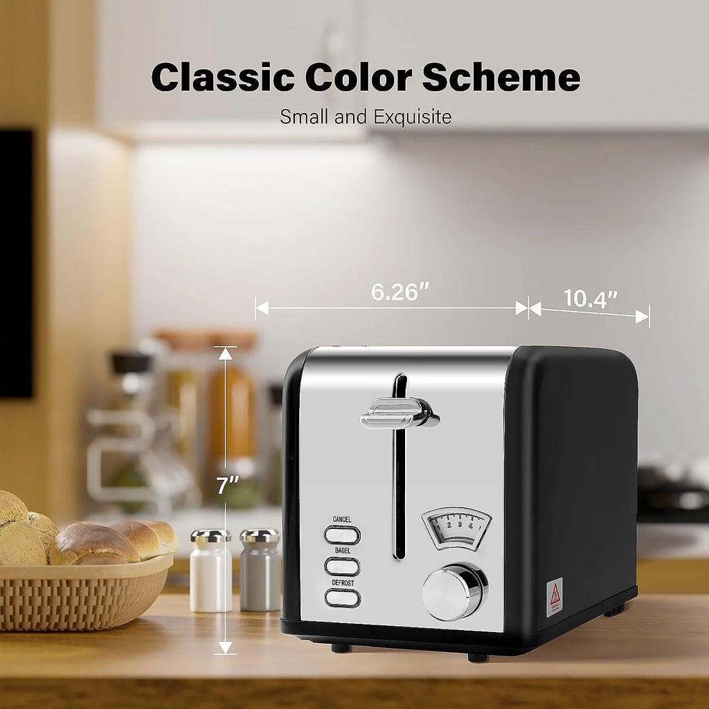 2-Slice Toaster with 1.5 inch Wide Slot, Black X23491