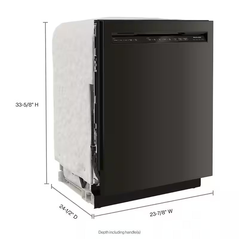 Black Stainless Tall Tub Dishwasher with Stainless Steel Tub, 39 DBA S396
