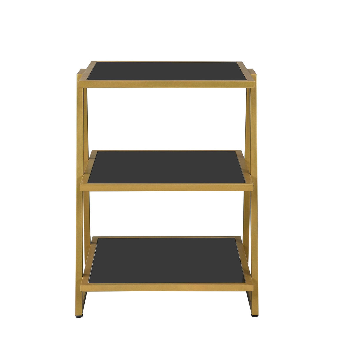 Black Glass Accent Table C134