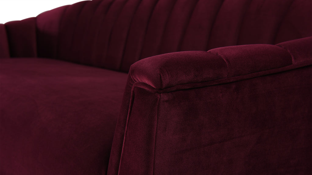 Burgundy Accent Sofa E336