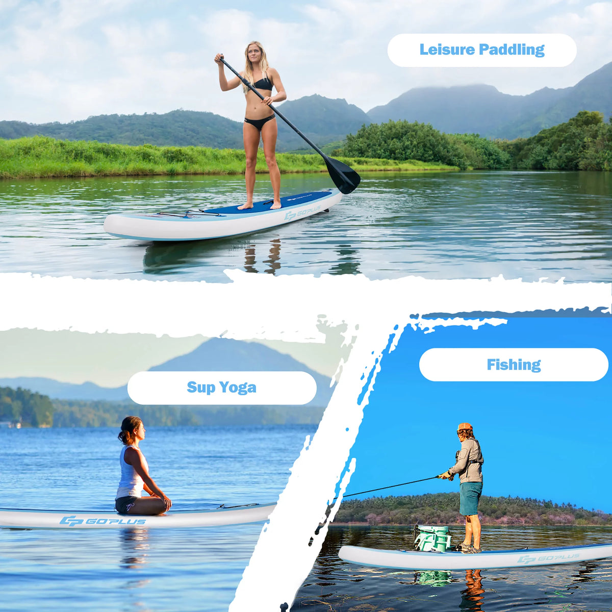 10' Inflatable Stand Up Paddle Board J51733