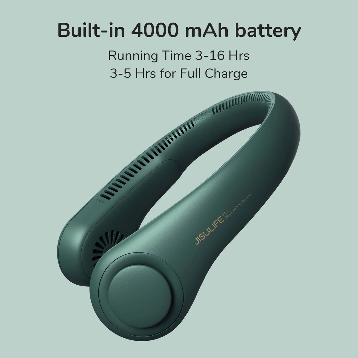 Portable Neck Fan 4000 mAh Bladeless 3 Speeds W818