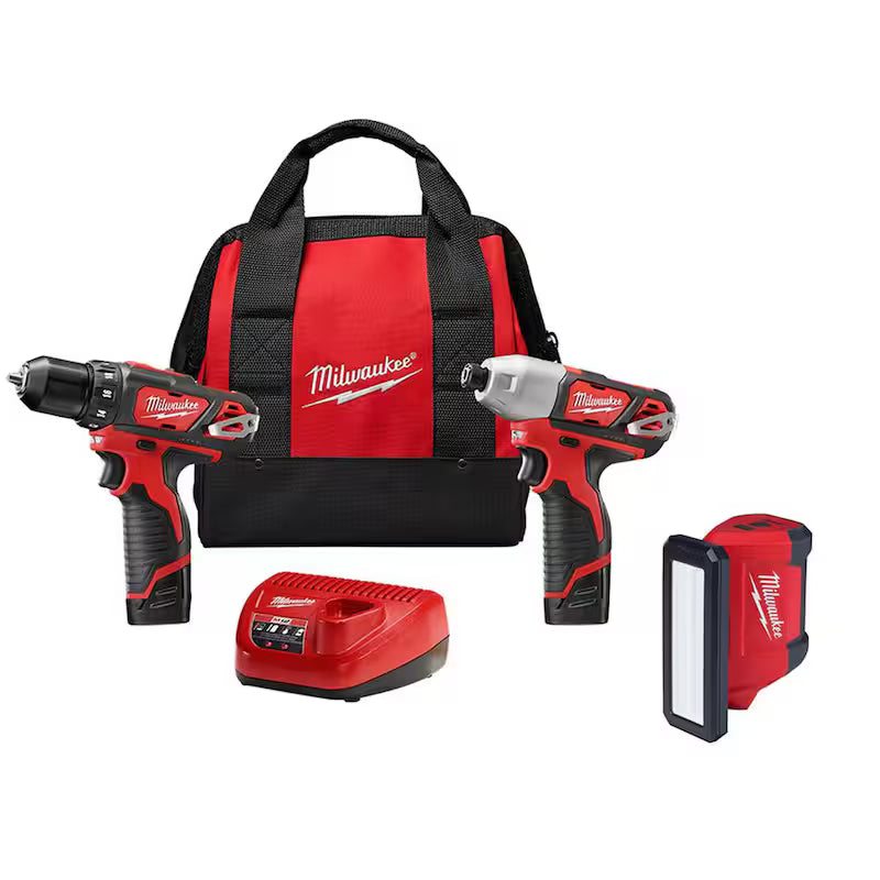 12V Lithium-Ion Cordless Drill Driver/Impact Driver Combo Kit U8826