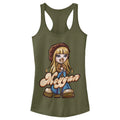 Military Green Racerback Tank Top R3434