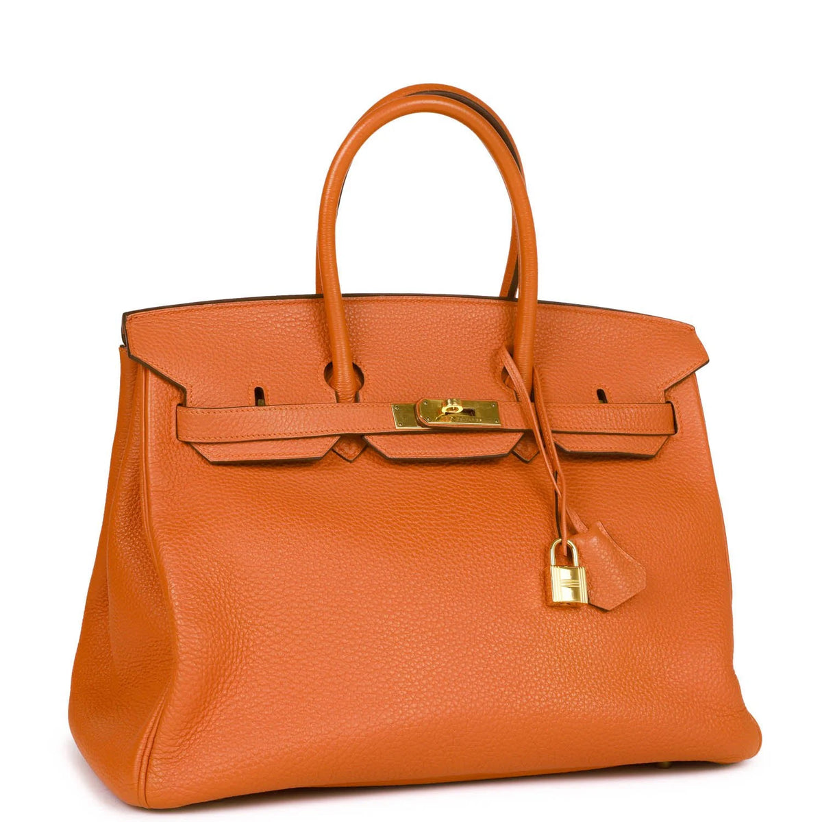 Orange Togo Leather Handbag V757
