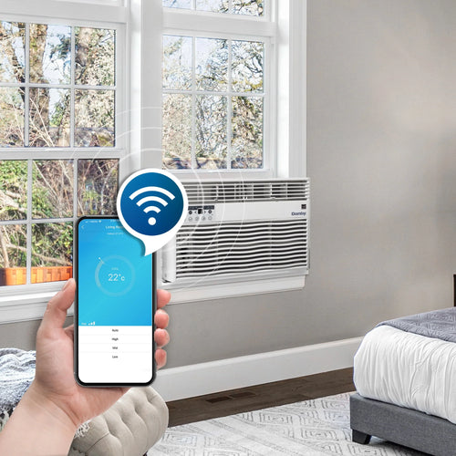 12,000 BTU White Window Air Conditioner with WiFi and Remote W633