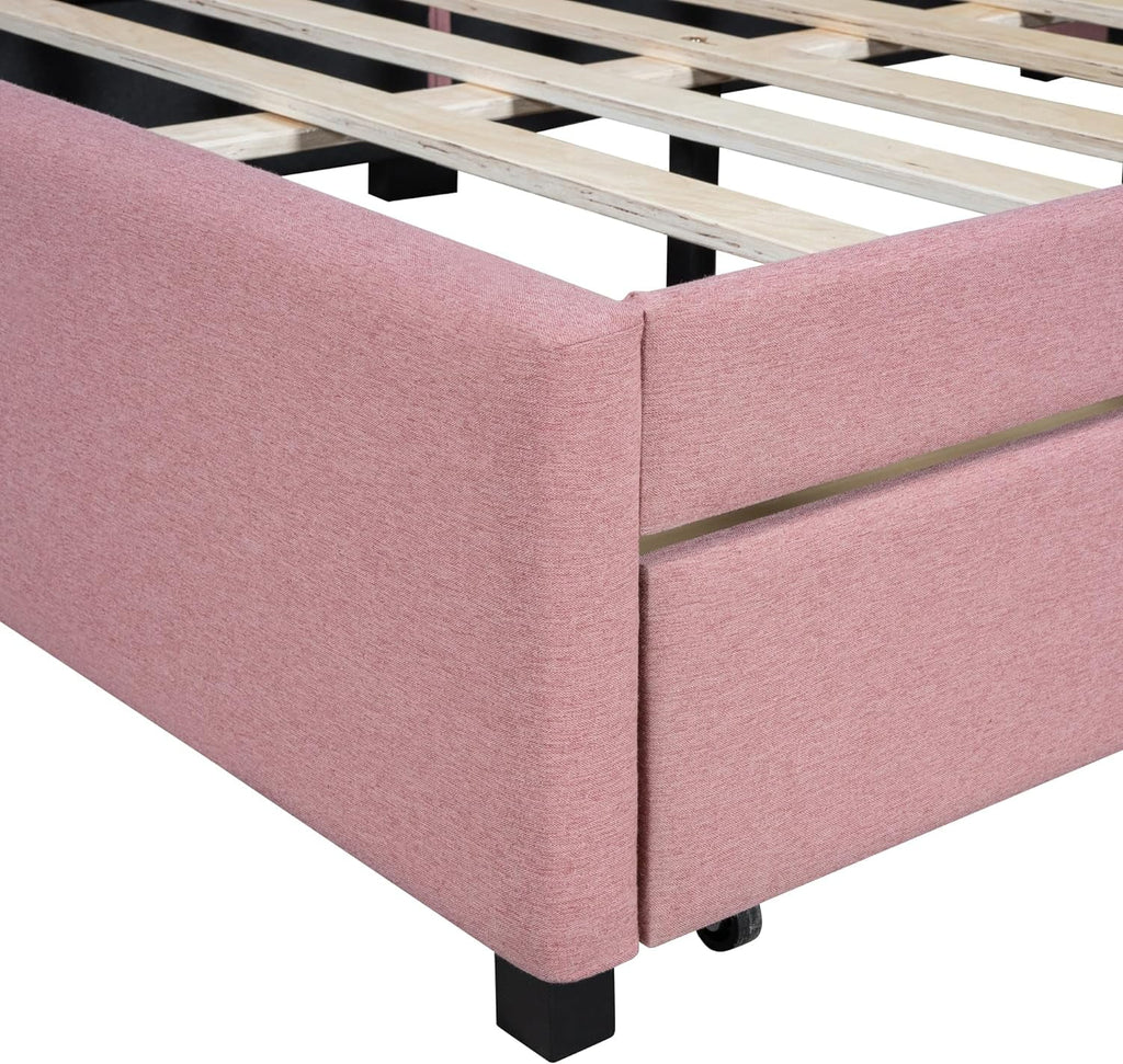 Full Size Upholstered Daybed with 2 Storage Drawers L34054
